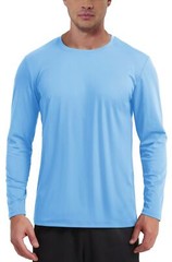 UPF50+ Men’s Long Sleeve T-Shirts UV Sun Protection Quick Dry Fishing Shirts Tee
