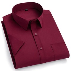 2026 NEW IN Summer Men’s Shirt Non-Ironing Anti-Wrinkle Business Casual Solid Co