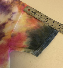 Vintage Hand tie-Dyed T-Shirt Adult Sz S Hanes 100% Cotton multicolor hippie