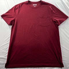 Duluth Trading Co Longtail T-Shirt Mens Sz Large Short Sleeve Red Pocket Tee