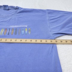 Comfort Colors Pacific Beach Surf Shop T-Shirt XL Blue Surfboards Tee (see photo