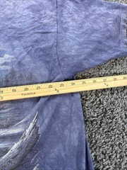Vtg The Mountain T Shirt Mens 2XL Blue Nature Owl Woods Hunting Blue 1999