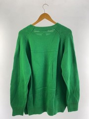 Other Brands: TANGRAM Knit Sweater (Lightweight), XL, Cotton, Green, Solid Color