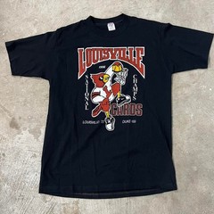 Vintage 1986 college Louisville Cardinals National Champs T Shirt USA Large