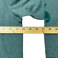 Carhartt Shirt Mens Large Green Long Sleeve Loose Fit Logo Workwear TK0231-M