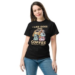 I Like Dogs and Coffee and Maybe 3 People – Funny Dog Lover Design
