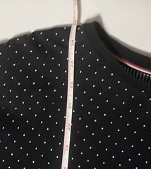 denim flower ricky singh t shirt Navy Blue, Red, & White Polka Dot Short Sleeve