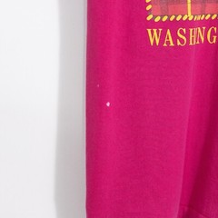 Vintage 90s Washington DC T Shirt Medium Plaid Tourism Distressed Single Stitch