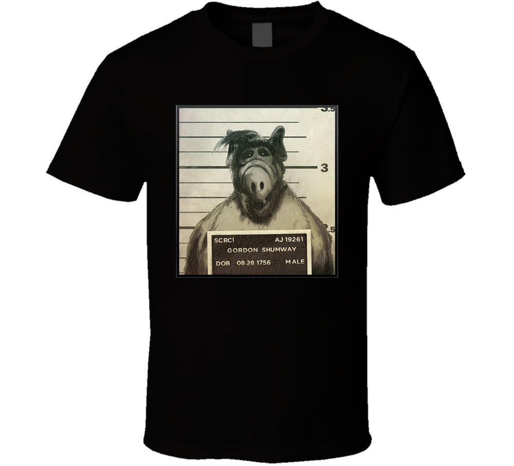 Alf Mugshot Funny Tv T Shirt