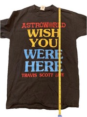 Travis Scott Astroworld Tour Wish You Were Here Black t-Shirt Size Small