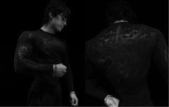Breathedivinity Striped high-elastic sports tight long-sleeved shirt