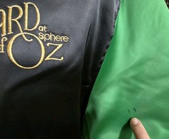 Wizard of Oz Sphere Las Vegas Dorothy Awakens Satin Bomber Jacket Size Large