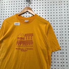 Vintage Stedman T Shirt Men XL Gold 80s Wormhoudt & Kempkes Clothiers Pella Iowa
