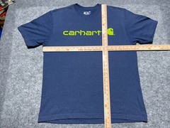 Carhartt Blue Green Type Spellout Work Wear Seattle Pro Team PNW Shirt L Loose