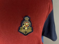 Hackett London T Shirt Men 3XL Heritage Multi Tee Colorblock Crest Red Blue