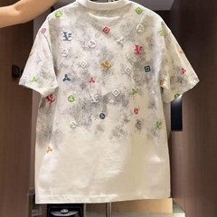 Men’s Trendy Tie-Dye Short Sleeve T-Shirt Summer Casual Slim Fit Crew Neck Top