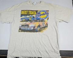 Dirt Track Racing T Shirt Size L Vtg 1993