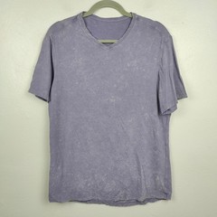 Lululemon 5 Year Basic V-Neck T-Shirt Mens Medium Mineral Washed Purple Quartz