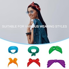 21″x21″ Large Solid Color Bandanas 12 Pack Bulk Blank Head Bandannas Multifun…