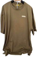 Genuine DEWALT Camo Green Coolmax Short Sleeve Flag Graphic Logo T-Shirt Sz 2XL