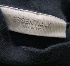 Essentials Fear Of God Black Long Sleeve Shirt Mock Neck Streetwear Men’s M