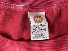 Hand Dyed by Sundog Men’s Graphic T Shirt Size XXL Black Red Yellow Dog Graphic