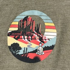 Red Rocks Of Sedona District Perfect Tri Long Sleeve Hoodie Sz Large W/Beanie