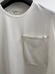 NWT Helmut Lang Men’s White Oversized Fit Long Sleeve Pocket T-Shirt $175