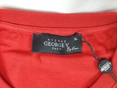 NWT Men’s Avenue George V Paris Red Teddy Bear Rhinestone T Shirt Size XL