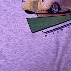 Vintage Jerzees Mens White Graffiti Weekend Show-n-Shine 98 Casual T-Shirt