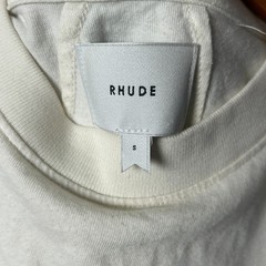 Rhude Legend Lives On Black Hills Graphic T-Shirt Vintage White Mens Small USA