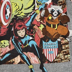 MARVEL COMICS Shirt Mens XL GRAY Golden Age Avengers HULK CPT AMERICA Rocket NWT