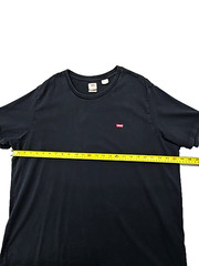 Levi’s Men’s T-Shirt Black Logo Size XXL Short Sleeve Cotton Crew Neck