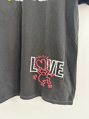 NWT Keith Haring Black Fade Love Short Sleeve T-Shirt Adult Size Medium