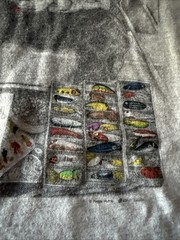 Vintage “So Many Lures So Little Time” Fishing Graphic T Shirt Men’s Size XL USA