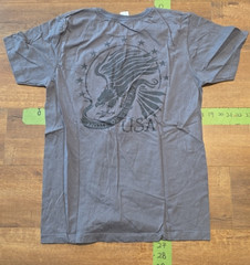 Pacific Home Of The Brave Eagle Graphic T-Shirt Men’s Size Medium Gray