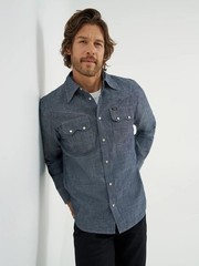 Lee 101 ’50s Western Shirt Men’s Size XXL Kaihara Japanese Selvedge Denim 7 oz.