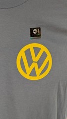 Volkswagen Bus Surfer T Shirt Mens Small Blue California Hippie Beach Bum VW