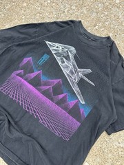 Vintage faded 1989 stealth fighter F117 military shirt