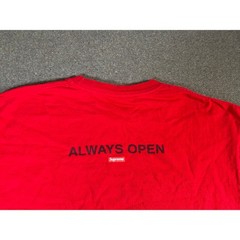 Supreme Gas Tee Always Open SS22 Red Men’s Size Medium USA Made T Shirt