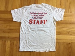 Bob Dylan Grateful Dead Day on the Green 1987 Staff T-Shirt White 2 side BTH63
