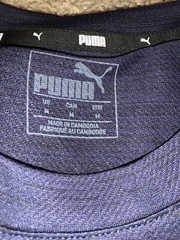 NWT Men’s PUMA Medium Navy Blue PACE Tee T-Shirt Lightweight / Reflective Logo