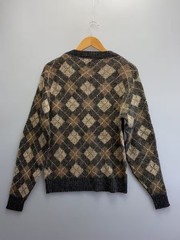 Other brands: Revere knit sweater (thick), size L, wool, multi-color, all-over p