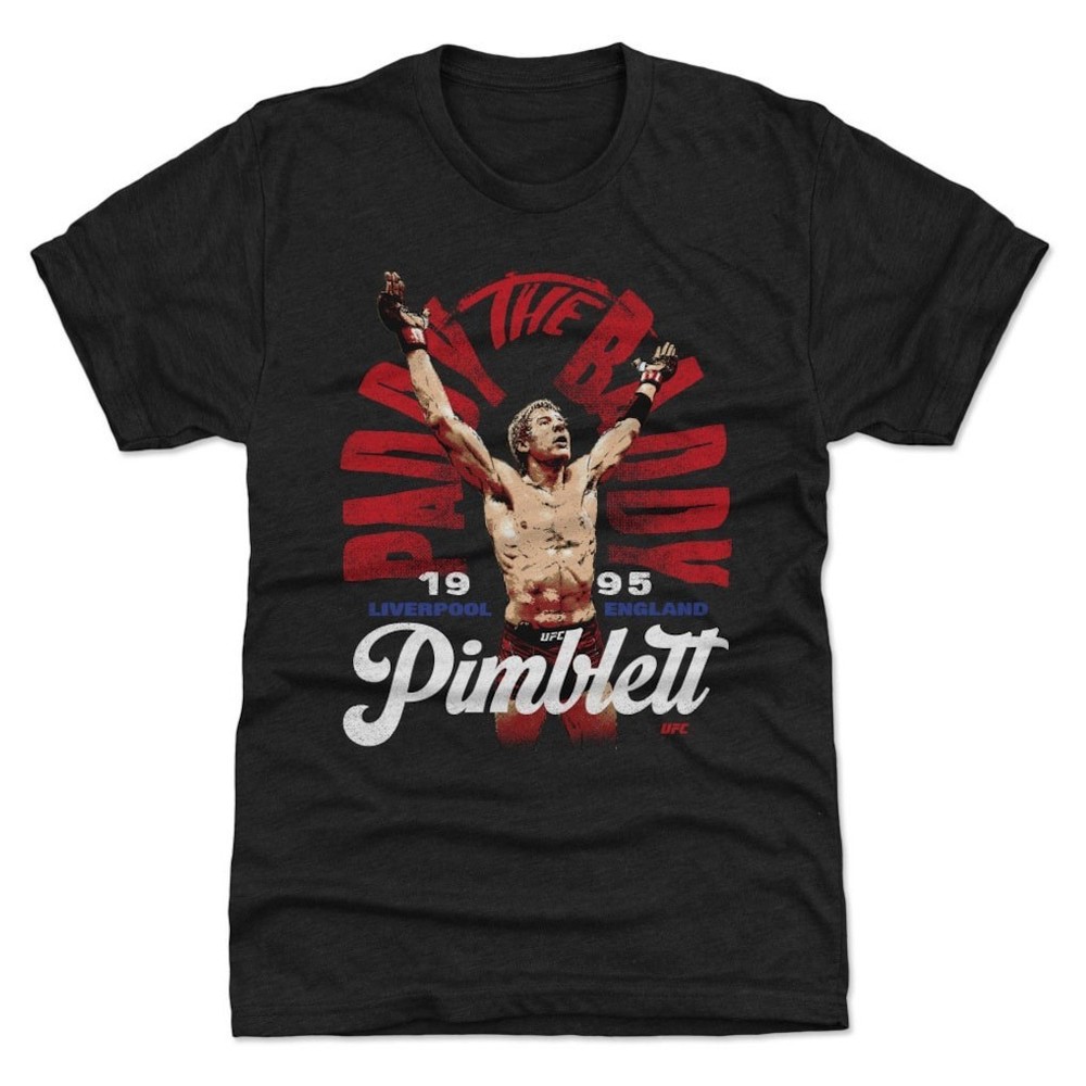 Heather Black Paddy Pimblett “The Baddy” Premium Tri-Blend T-Shirt