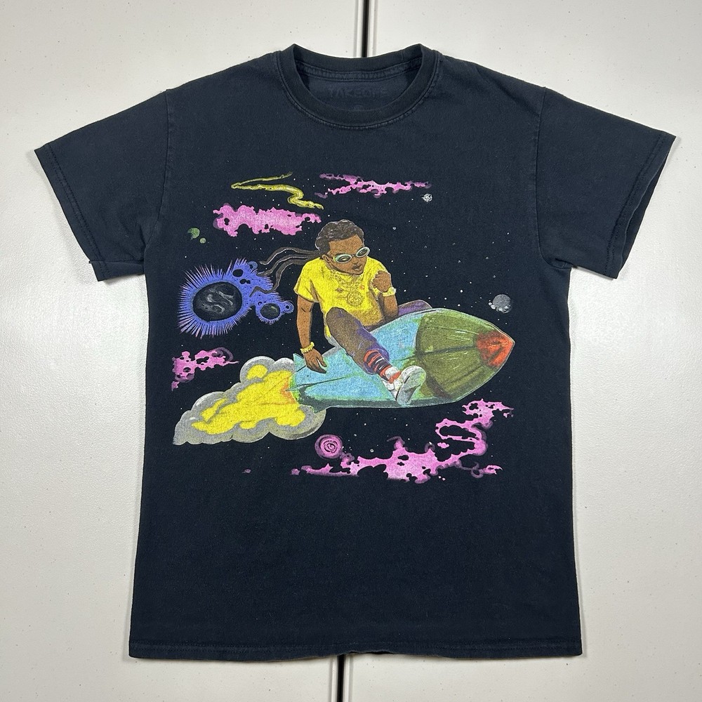 Takeoff Migos The Last Rocket Graphic Shirt Size Small Album Promo Hip Hop Rap