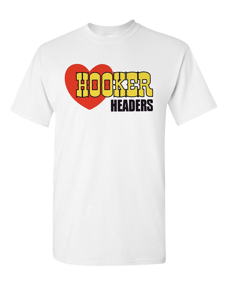Hot Rod Tee T Shirt Drag Race Hooker Headers Speed Shop Racing Nostalgia