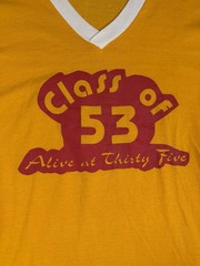 Vintage Jerzees By Russel Class Of 1953 Shirt “Alive At 35” Reunion Size XL