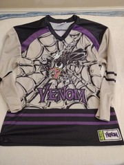 Marvel Venom The Lethal Protector 88 Long Sleeve Hockey Jersey Men’s Small