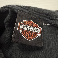 Vtg Harley Davidson Mens T-Shirt XL Black Steel Mill Logo Kansas City MO Biker