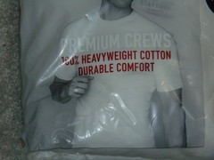 Stafford Premium Men Medium 4 Pack Short Sleeve Crew Neck T-Shirt Heavyweight